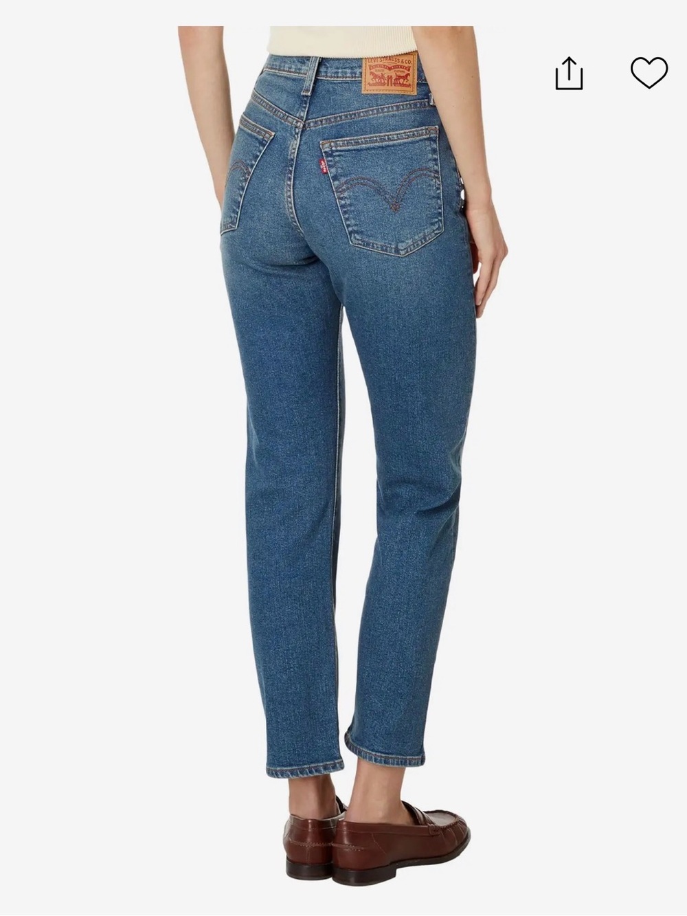 Levi's Wedgie Straight Jeans -Maximum Effort- 25x28 - Picture 2 of 7